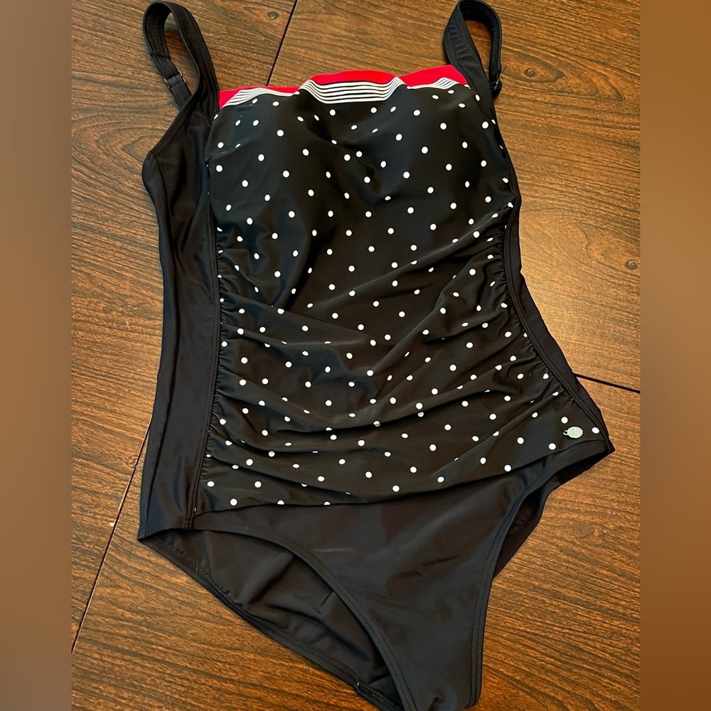 Polka Dot Black SwimsuitLascana For Venus  One piece swimsuit